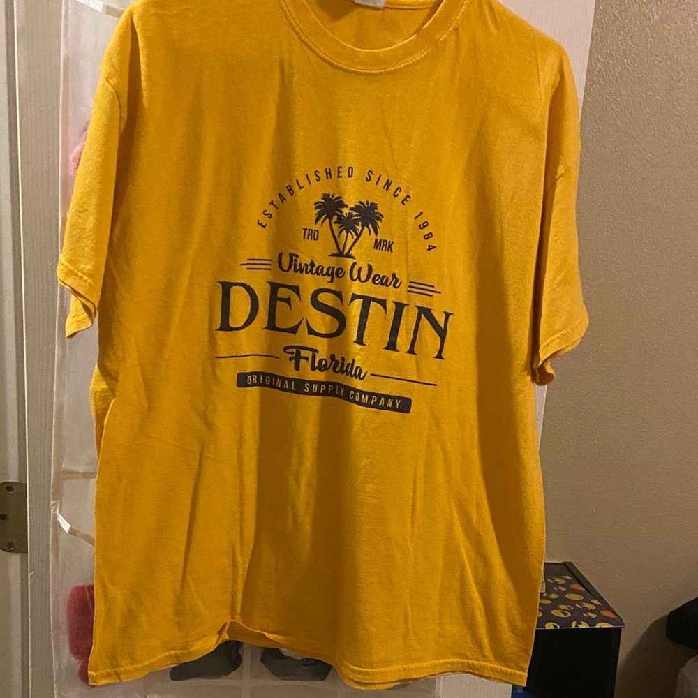 Gildan Yellow Destin Graphic Tee
